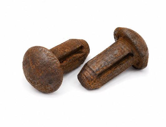 4x Simson Kerbnägel 2,5 × 5 mm – authentische Patina Optik